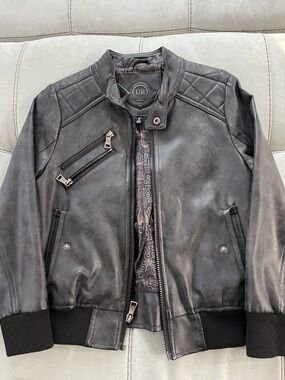 Urban Republic Black Quilted Shoulder Bomber Jacket